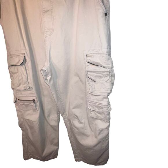 Coliseum Cargo Pants Men's Khaki 38X30 Streetwear Skater Vintage Y2K Wide Leg - Picture 3 of 9